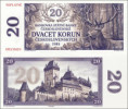 Československo 20 korun 1984 jeleň (súkromné vydanie)